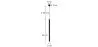 Luminária de teto tubular LED - Luminária pendente preta - 60cm - Lilu image 7