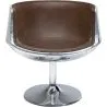 Cadeira Lounge - Cadeira de design - Couro e metal - Cognac image 7