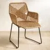 Cadeira de jantar de vime - Cadeira de jardim Boho Bali Design - Tale image 7