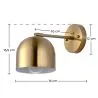Luminária de Parede - Metal Dourado - Bleni image 7