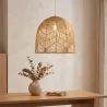 Luminária de teto de ratã - Pendente de stile Boho Bali - Bu image 7
