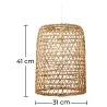 Luminária de Teto de Rattan - Luminária Pendente de stile Boho Bali - Lian image 7