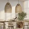  Luminária de teto de ratã - Pendente de stile Boho Bali - 50cm - Puong image 7