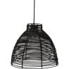 Luminária de teto de vime preto - Luminária pendente de stile Boho Bali - Gian image 7