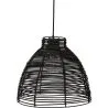 Luminária de teto de vime preto - Luminária pendente de stile Boho Bali - Gian image 7