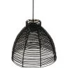Luminária de teto de vime preto - Luminária pendente de stile Boho Bali - Gian image 7