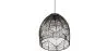 Luminária de teto de ratã preto - Luminária pendente de stile Boho Bali - Le image 7