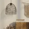 Luminária de teto de ratã preto - Luminária pendente de stile Boho Bali - Le image 7