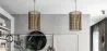 Luminária de teto de rattan - Luminária pendente de stile Boho Bali - An image 7
