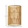 Luminária de teto de rattan - Luminária pendente de stile Boho Bali - An image 7