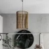 Luminária de teto de rattan - Luminária pendente de stile Boho Bali - An image 7