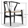 Conjunto de 2 cadeiras de jantar em madeira - Estilo escandinavo - Wish image 7