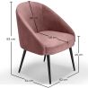 Cadeira de Design - Estofada em Veludo - Wasda image 7