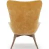 Cadeira com descanso de pés - Estofada em veludo - Estilo escandinavo - Huda image 7