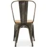 Cadeira de Jantar - Design Industrial - Aço e Madeira - Nova Edição - Stylix image 7