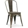 Cadeira de Jantar - Design Industrial - Aço e Madeira - Nova Edição - Stylix image 7