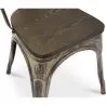 Cadeira de Jantar - Design Industrial - Aço e Madeira - Nova Edição - Stylix image 7