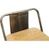 Banco Bar com Encosto - Desenho Industrial - Madeira e Aço - 60cm - Nova Edição - Stylix image 7