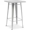 Mesa banquinho quadrada - Design industrial - 100 cm  - Galla image 7