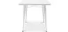 Mesa de jantar retangular - Design industrial - Metal branco - Ashi image 7