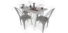 Pack Mesa de Jantar e 4 Cadeiras de Jantar Design Industrial - Nova Edição- Bistrot Stylix image 7