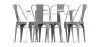 Pack Mesa de Jantar e 4 Cadeiras de Jantar Design Industrial - Nova Edição- Bistrot Stylix image 7
