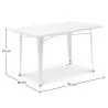 Pack Mesa de Jantar e 4 Cadeiras de Jantar Design Industrial - Nova Edição- Bistrot Stylix image 7