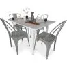 Pack Mesa de Jantar e 4 Cadeiras de Jantar Design Industrial - Nova Edição- Bistrot Stylix image 7