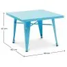 Mesa infantil - Design industrial - Metal - 60cm - Nova edição - Stylix image 7