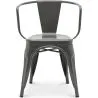 Cadeira de jantar com braços - Design industrial - Aço - Nova edição - Stylix image 7