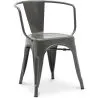 Cadeira de jantar com braços - Design industrial - Aço - Nova edição - Stylix image 7