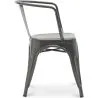 Cadeira de jantar com braços - Design industrial - Aço - Nova edição - Stylix image 7