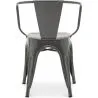 Cadeira de jantar com braços - Design industrial - Aço - Nova edição - Stylix image 7