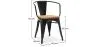 Cadeira de jantar com braços - Design industrial - Madeira e aço - Nova edição - Stylix image 7
