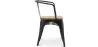 Cadeira de jantar com braços - Design industrial - Madeira e aço - Nova edição - Stylix image 7