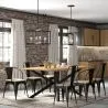 Cadeira de jantar com braços - Design industrial - Madeira e aço - Nova edição - Stylix image 7