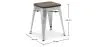 Banco Bar - Design Industrial - Madeira e Aço - 45cm - Nova Edição - Stylix image 7