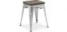 Banco Bar - Design Industrial - Madeira e Aço - 45cm - Nova Edição - Stylix image 7