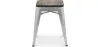 Banco Bar - Design Industrial - Madeira e Aço - 45cm - Nova Edição - Stylix image 7