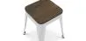 Banco Bar - Design Industrial - Madeira e Aço - 45cm - Nova Edição - Stylix image 7