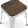 Banco Bar - Design Industrial - Madeira e Aço - 45cm - Nova Edição - Stylix image 7