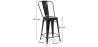 Banco bar com encosto - Design industrial - 60cm - Nova edição - Stylix image 7
