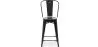 Banco bar com encosto - Design industrial - 60cm - Nova edição - Stylix image 7