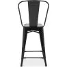 Banco bar com encosto - Design industrial - 60cm - Nova edição - Stylix image 7