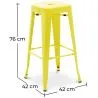 Banco Bar - Design Industrial - 76cm - Stylix image 7