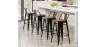 Banqueta de bar - desenho Industrial - Madera y Acero - 76cm - Stylix image 7