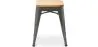 Banco Bar - Design Industrial - Madeira e Aço - 45cm - Nova Edição - Stylix image 7
