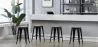 Banco Bar - Design Industrial - Madeira e Aço - 45cm - Nova Edição - Stylix image 7