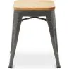 Banco Bar - Design Industrial - Madeira e Aço - 45cm - Nova Edição - Stylix image 7