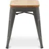 Banco Bar - Design Industrial - Madeira e Aço - 45cm - Nova Edição - Stylix image 7
